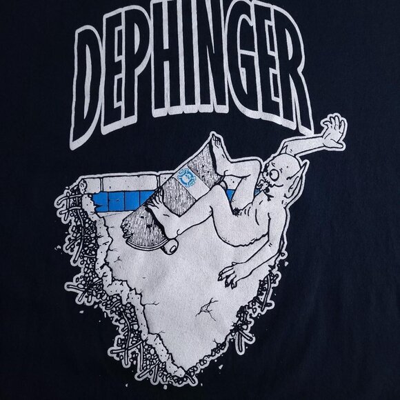 Dephinger Phoenix Arizona punk band 3D cartoon demon skate shirt - Picture 2 of 3